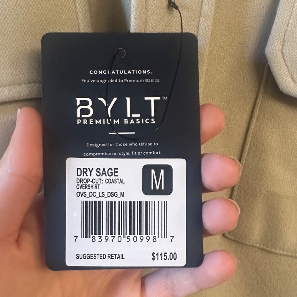 BYLT Basics Men's Dry Sage Jacket - Olive Green